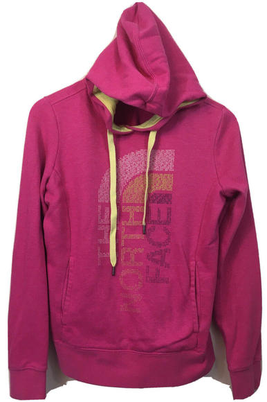 The North Face Hoodie Women’s Small Petite Never Stop Exploring Pink Green - Picture 12 of 12